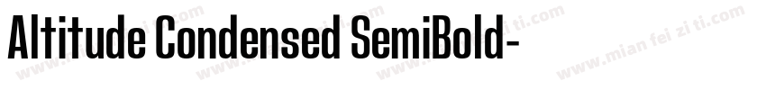 Altitude Condensed SemiBold字体转换